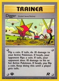 Digger (Rocket's Secret Machine) | 75/82 | 1st Edition | Team Rocket