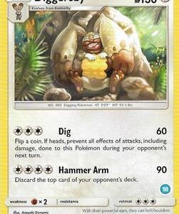 Diggersby (18) 88/111 Normal SM Trainer Kit: Alolan Sandslash & Alolan Ninetales