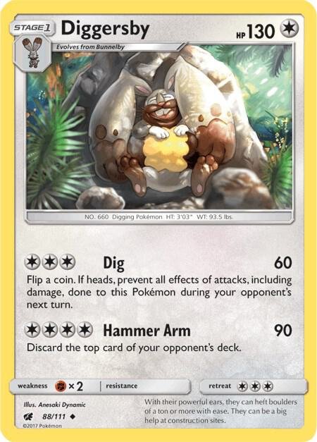 Diggersby 88/111 Normal SM – Crimson Invasion Diggersby 88/111 Normal SM – Crimson Invasion