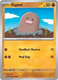 Diglett | 050/165 | Normal | SV: Scarlet & Violet 151