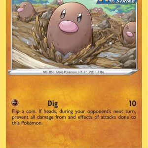 Diglett 076/198 Normal SWSH06: Chilling Reign