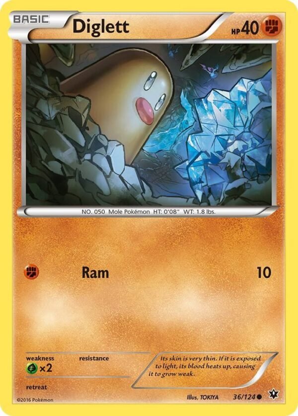 Diglett 36/124 Reverse Holofoil XY – Fates Collide Diglett 36/124 Reverse Holofoil XY – Fates Collide
