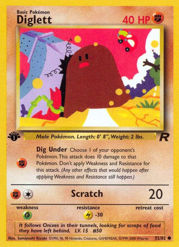 Diglett 52/82 Unlimited Team Rocket