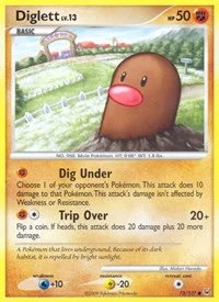 Diglett | 72/127 | Reverse Holofoil | Platinum