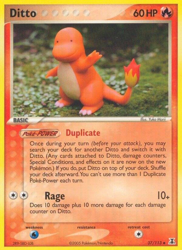 Ditto 037/113 (Charmander) Reverse Holofoil Delta Species Ditto 037/113 (Charmander) Reverse Holofoil Delta Species
