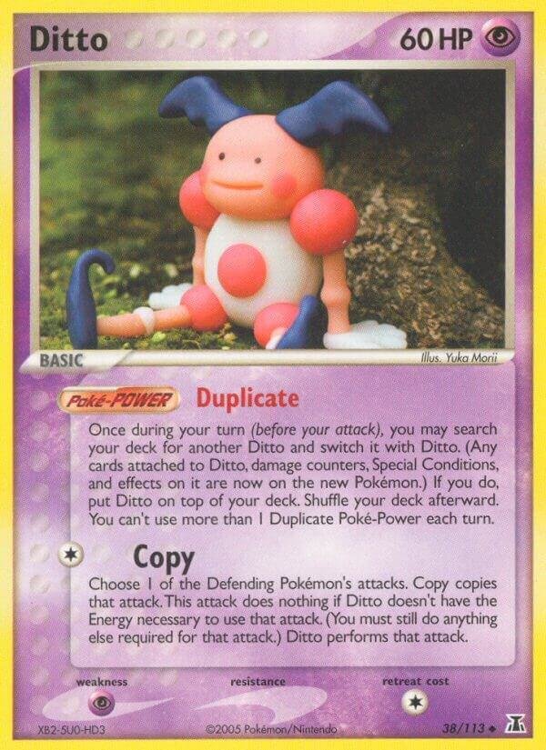 Ditto 038/113 (Mr. Mime) Reverse Holofoil Delta Species Ditto 038/113 (Mr. Mime) Reverse Holofoil Delta Species