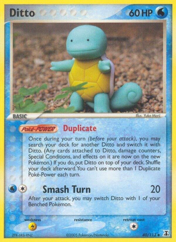 Ditto 040/113 (Squirtle) Reverse Holofoil Delta Species
