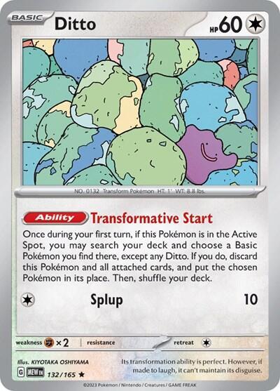 Ditto 132/165 Normal Deck Exclusives