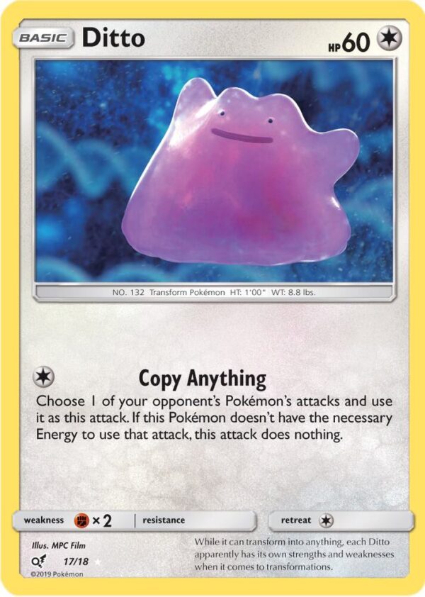 Ditto 17/18 Holofoil Detective Pikachu