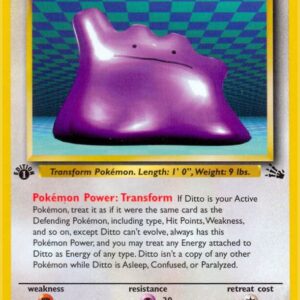 Ditto (18) 18/62 1st Edition Fossil Ditto (18) 18/62 1st Edition Fossil