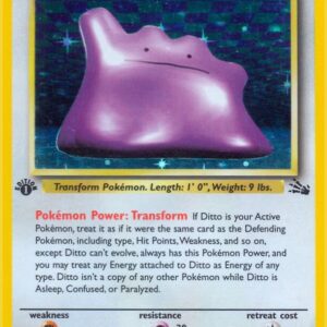 Ditto (3) 03/62 Unlimited Holofoil Fossil