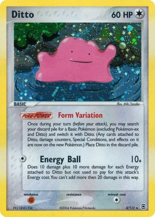 Ditto 4/112 Holofoil FireRed & LeafGreen
