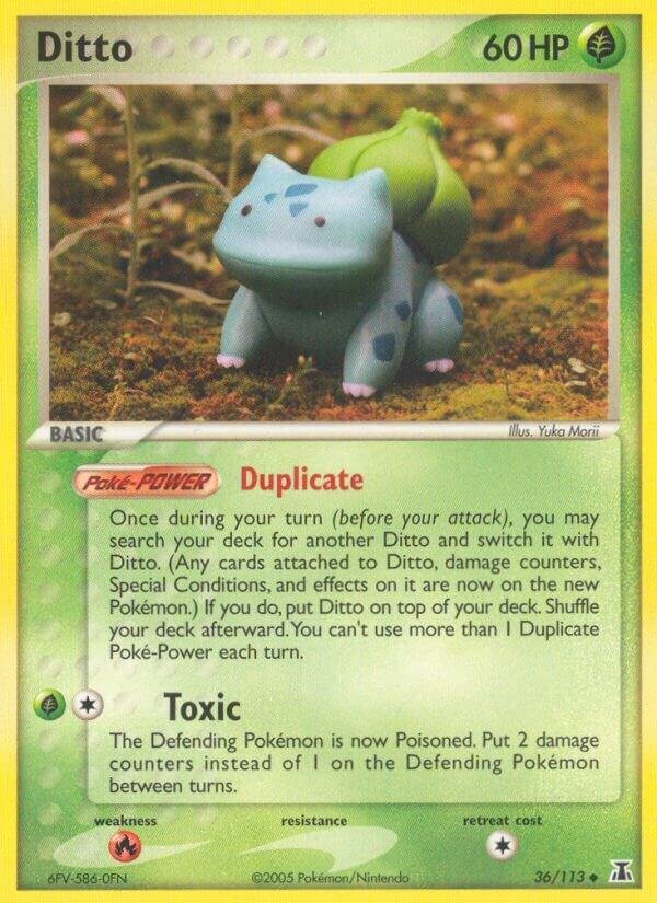 Ditto (Bulbasaur) 36/113 Reverse Holofoil Delta Species