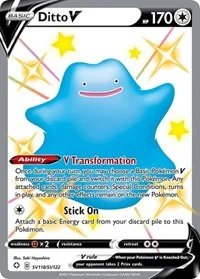 Ditto V | SV118/SV122 | Holofoil | Shining Fates: Shiny Vault