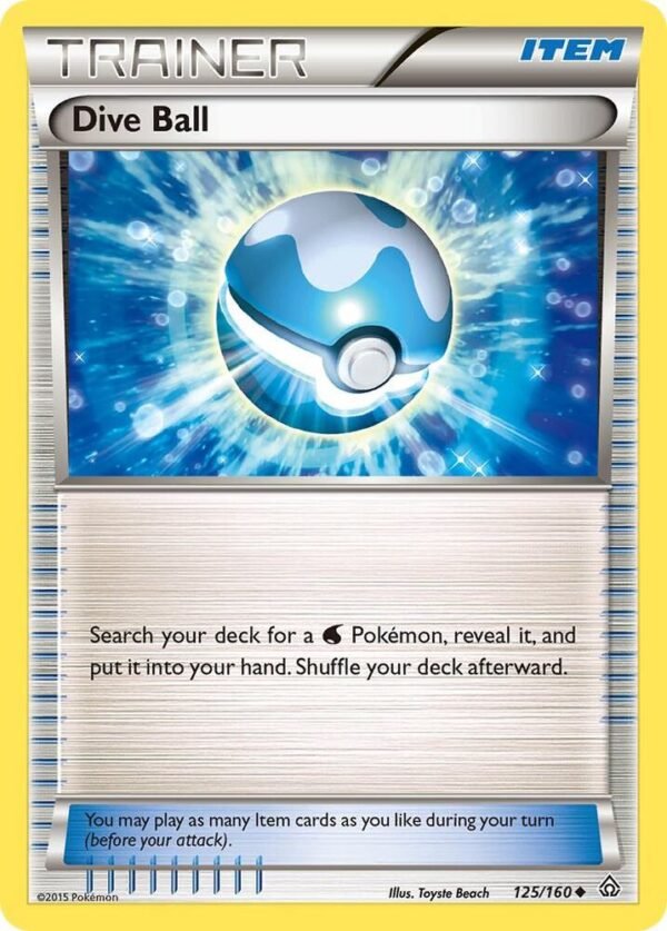 Dive Ball 125/160 Reverse Holofoil XY – Primal Clash