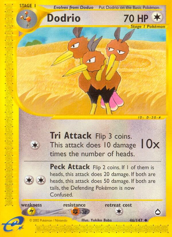 Dodrio 046/147 Reverse Holofoil Aquapolis