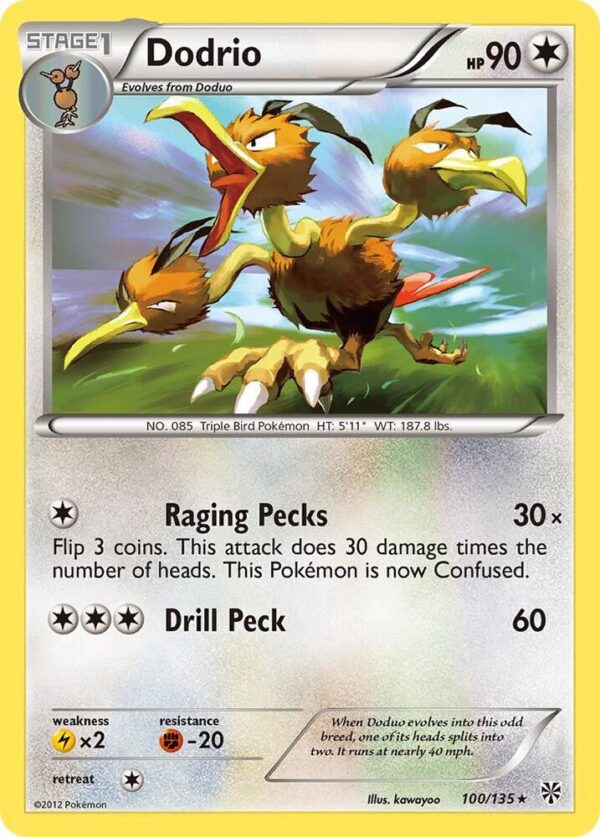 Dodrio 100/135 Normal Plasma Storm Dodrio 100/135 Normal Plasma Storm