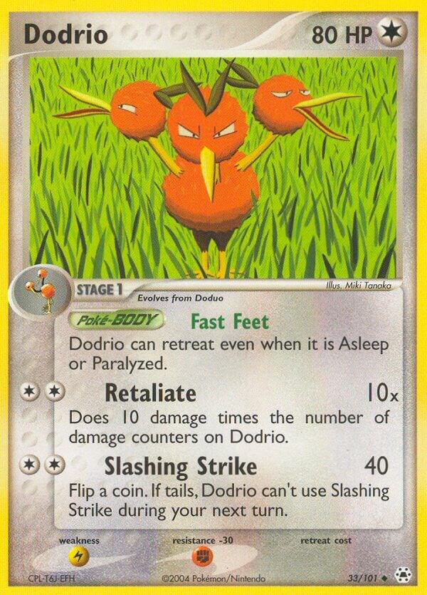 Dodrio 33/101 Reverse Holofoil Hidden Legends