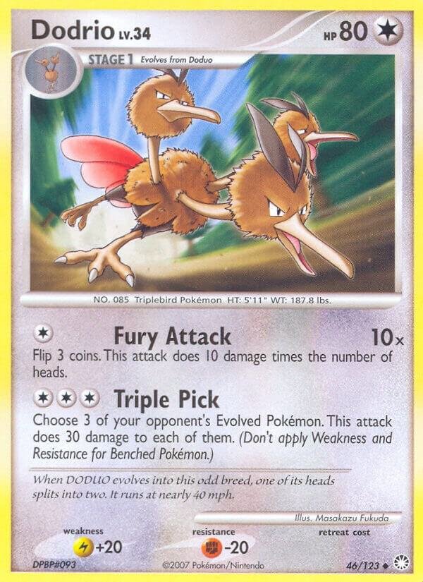 Dodrio 46/123 Reverse Holofoil Mysterious Treasures Dodrio 46/123 Reverse Holofoil Mysterious Treasures