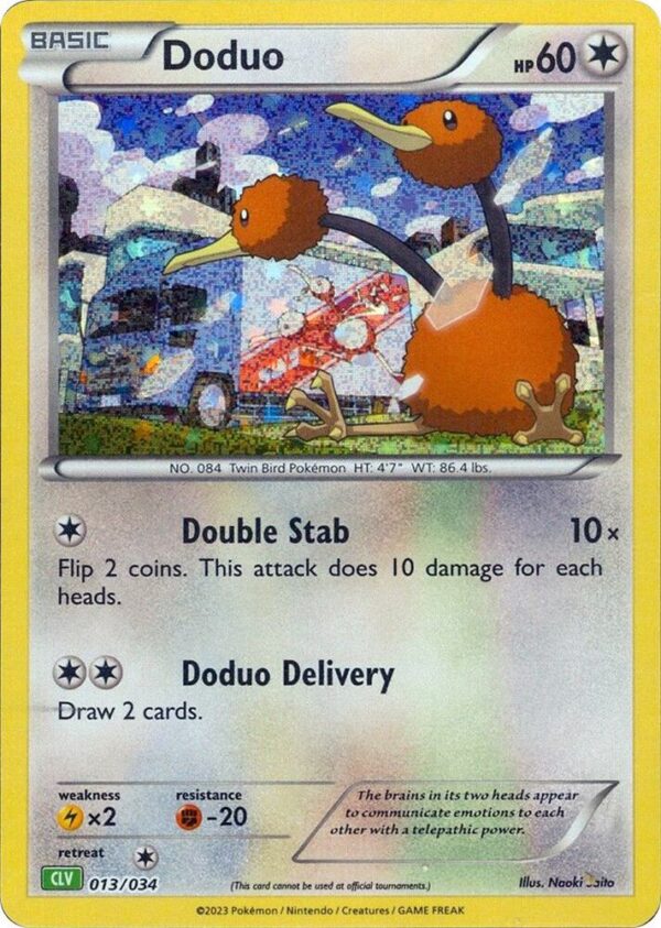 Doduo 013/034 Holofoil Trading Card Game Classic