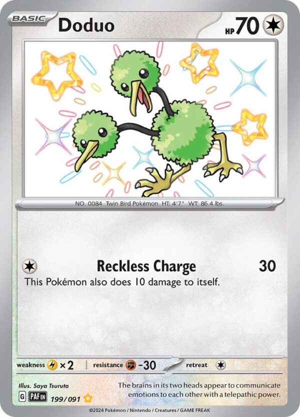 Doduo 199/091 Holofoil SV: Paldean Fates