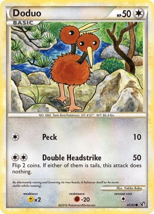 Doduo 45/90 Reverse Holofoil Undaunted