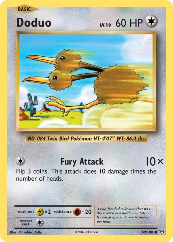 Doduo 69/108 Normal XY – Evolutions Doduo 69/108 Normal XY – Evolutions