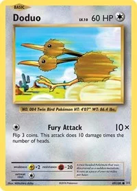 Doduo | 69/108 | Reverse Holofoil | XY - Evolutions