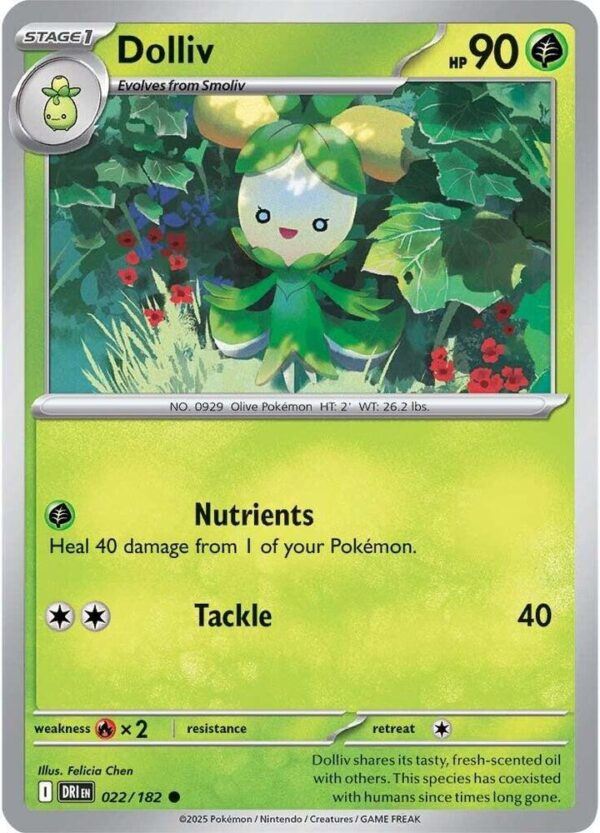 Dolliv 022/182 Reverse Holofoil SV10: Destined Rivals