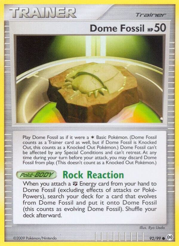 Dome Fossil 92/99 Reverse Holofoil Arceus Dome Fossil 92/99 Reverse Holofoil Arceus