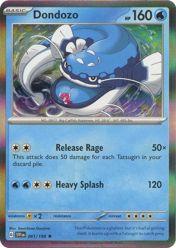 Dondozo 061/198 Reverse Holofoil SV01: Scarlet & Violet Base Set
