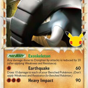 Donphan (Prime) 107/123 Holofoil Celebrations: Classic Collection Donphan (Prime) 107/123 Holofoil Celebrations: Classic Collection