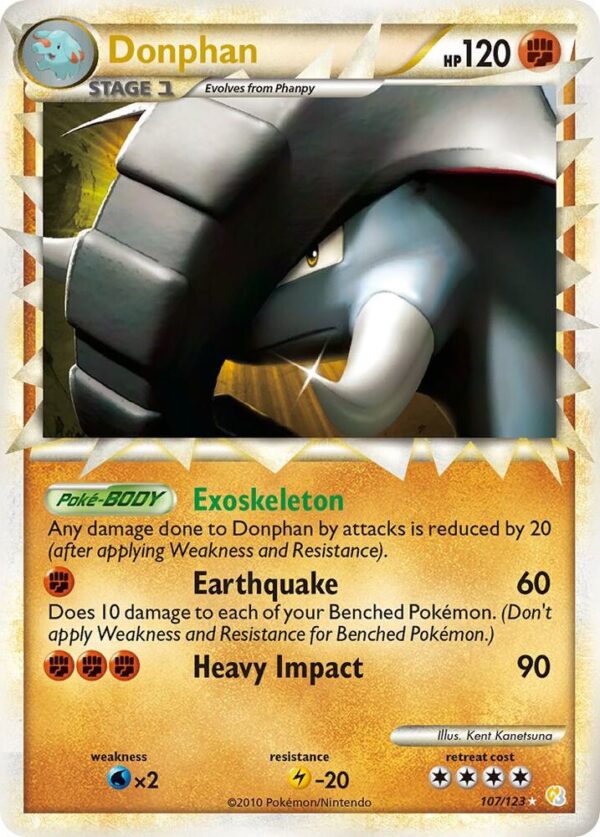 Donphan (Prime) 107/123 Holofoil HeartGold SoulSilver