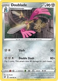 Doublade | 134/192 | Reverse Holofoil | SWSH02: Rebel Clash Doublade | 134/192 | Reverse Holofoil | SWSH02: Rebel Clash