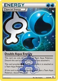 Double Aqua Energy | 33/34 | Reverse Holofoil | Double Crisis