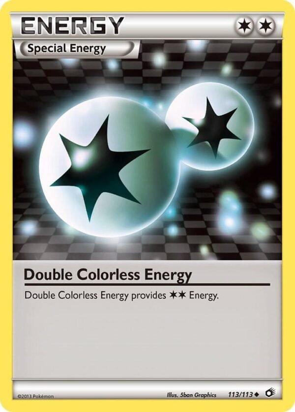 Double Colorless Energy 113/113 Reverse Holofoil Legendary Treasures Double Colorless Energy 113/113 Reverse Holofoil Legendary Treasures