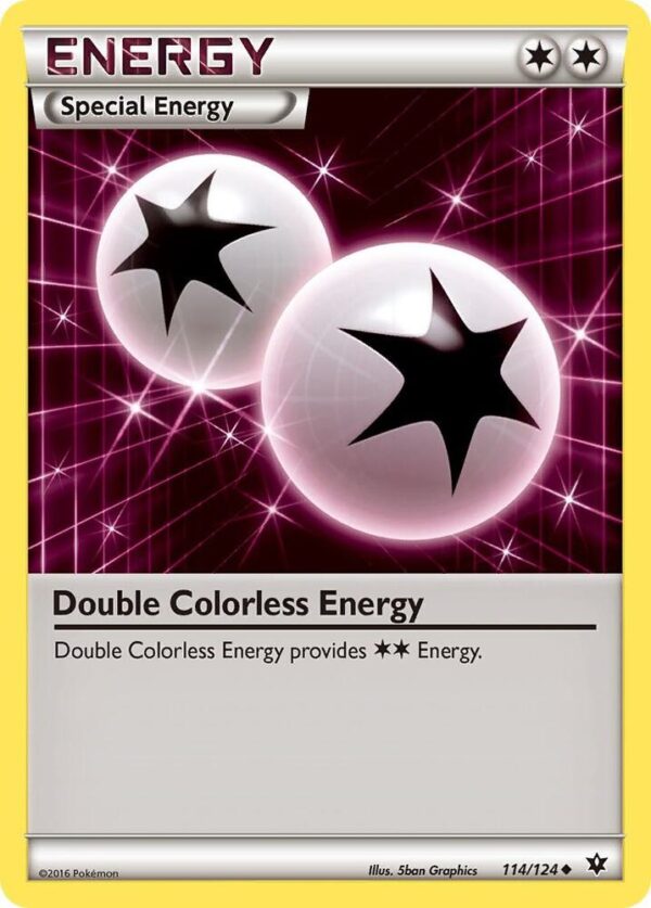 Double Colorless Energy 114/124 Normal XY – Fates Collide