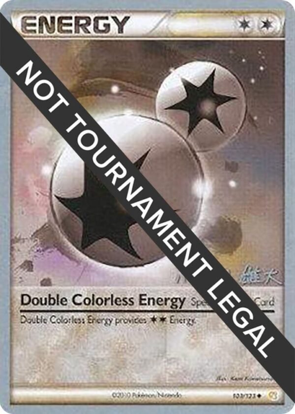Double Colorless Energy 2010 (Yuta Komatsuda) 103/123 Normal World Championship Decks Double Colorless Energy 2010 (Yuta Komatsuda) 103/123 Normal World Championship Decks