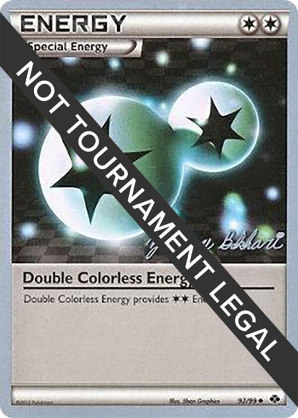 Double Colorless Energy 2012 (Zachary Bokhari) 92/99 Normal World Championship Decks