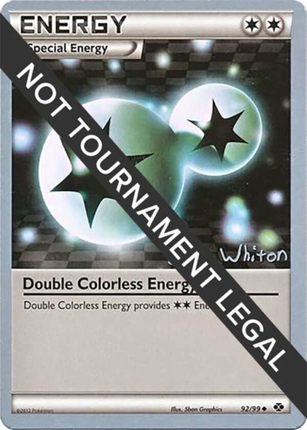 Double Colorless Energy 2013 (Ian Whiton) 92/99 Normal World Championship Decks