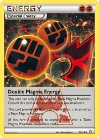Double Magma Energy | 34/34 | Reverse Holofoil | Double Crisis