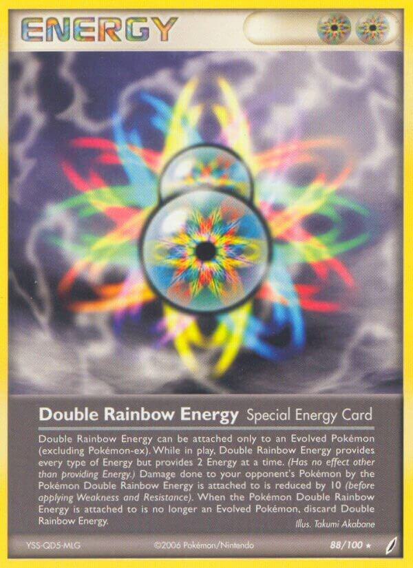 Double Rainbow Energy 88/100 Reverse Holofoil Crystal Guardians