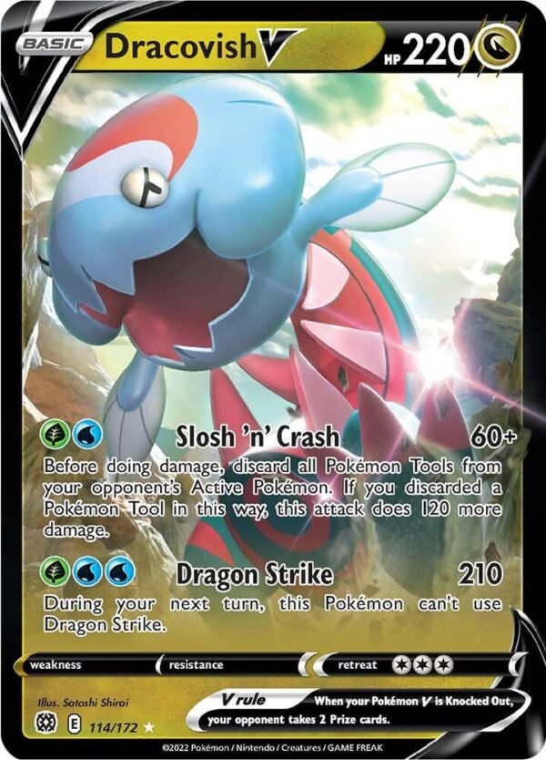Dracovish V 114/172 Holofoil SWSH09: Brilliant Stars