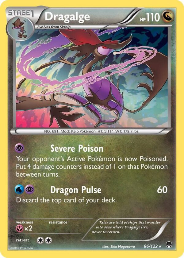 Dragalge 86/122 Reverse Holofoil XY – BREAKpoint Dragalge 86/122 Reverse Holofoil XY – BREAKpoint