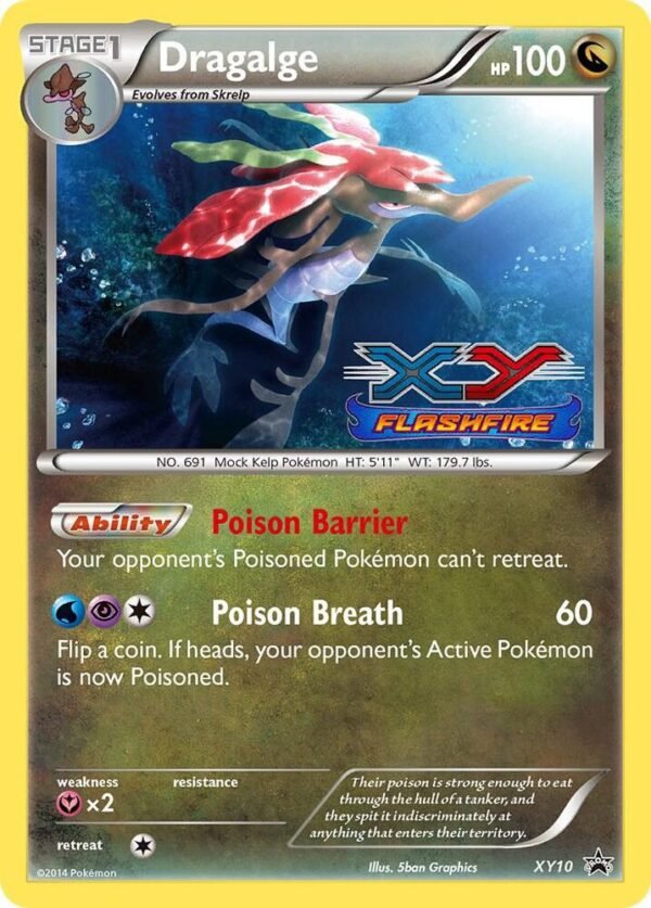 Dragalge XY10 (Prerelease) Holofoil XY Promos Dragalge XY10 (Prerelease) Holofoil XY Promos
