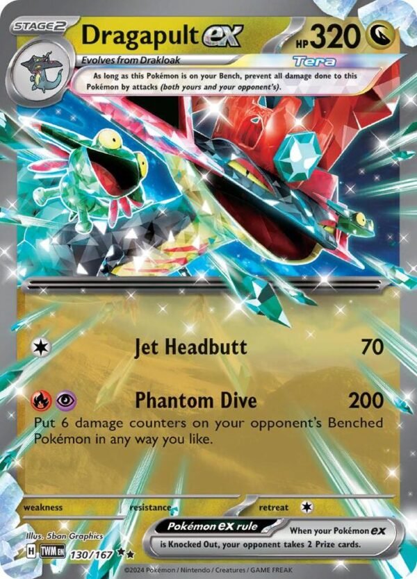 Dragapult ex 130/167 Holofoil SV06: Twilight Masquerade Dragapult ex 130/167 Holofoil SV06: Twilight Masquerade
