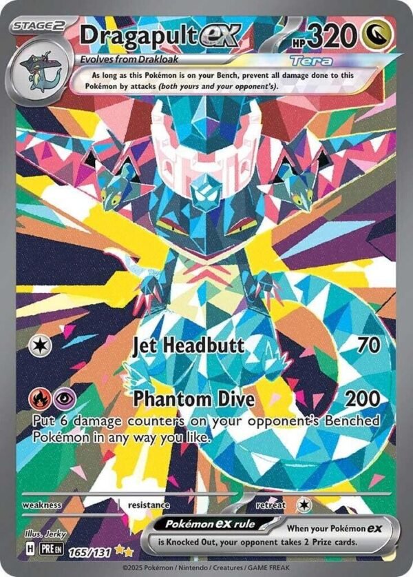 Dragapult ex 165/131 Holofoil SV: Prismatic Evolutions Dragapult ex 165/131 Holofoil SV: Prismatic Evolutions