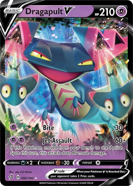 Dragapult V 092/192 Holofoil SWSH02: Rebel Clash Dragapult V 092/192 Holofoil SWSH02: Rebel Clash