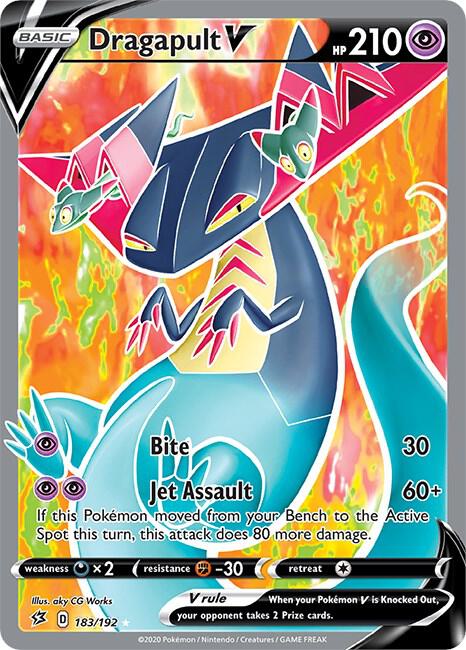 Dragapult V (Full Art) 183/192 Holofoil SWSH02: Rebel Clash Dragapult V (Full Art) 183/192 Holofoil SWSH02: Rebel Clash