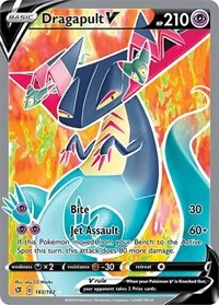Dragapult V (Full Art) | 183/192 | Holofoil | SWSH02: Rebel Clash